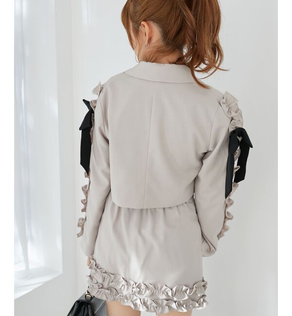MAJESTICLEGON「ブローチセットホイップフリルジャケット」|その他|