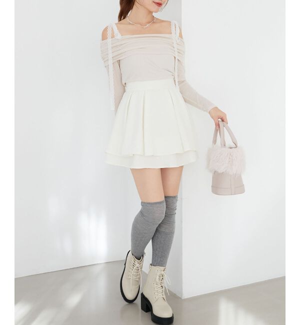 MAJESTICLEGON「フレアミニスカパン」|スカート|