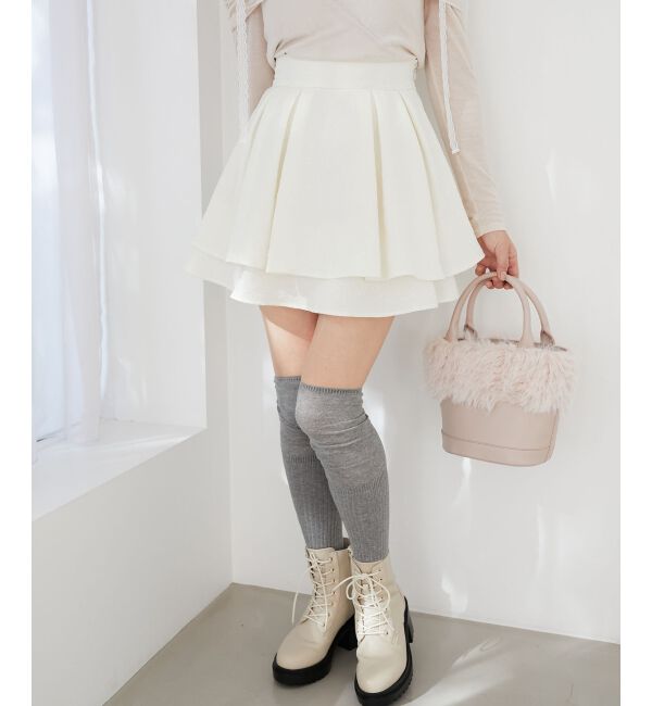 MAJESTICLEGON「フレアミニスカパン」|スカート|