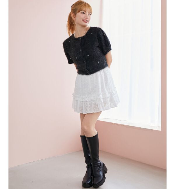  「☆ふわふわビジュートップス」|Tシャツ・カットソー|