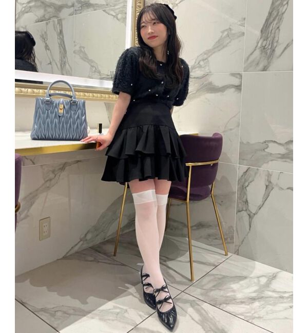  「☆ふわふわビジュートップス」|Tシャツ・カットソー|