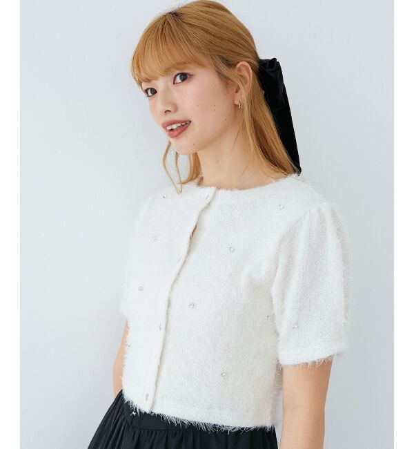  「☆ふわふわビジュートップス」|Tシャツ・カットソー|