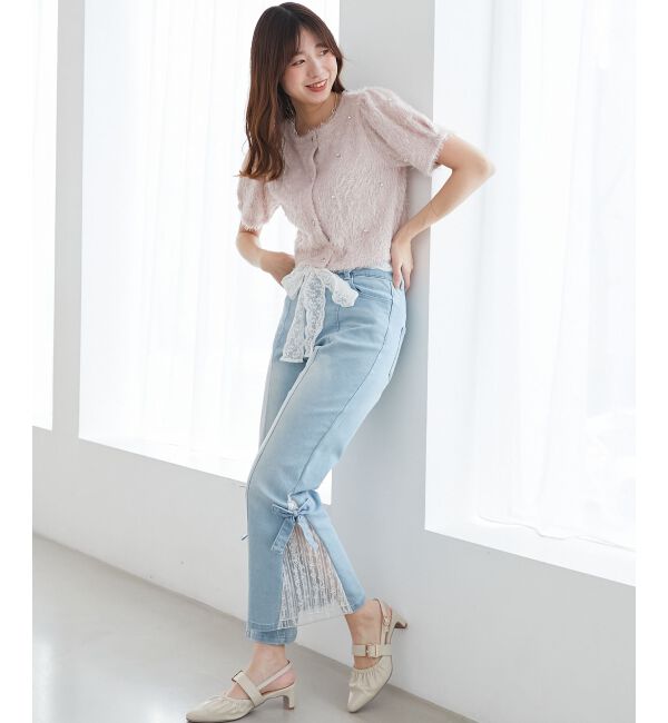  「☆ふわふわビジュートップス」|Tシャツ・カットソー|