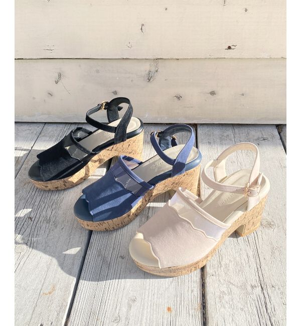  「スカラップシアーサンダル」|サンダル|