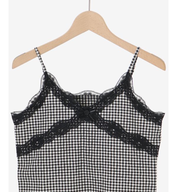  「カップ付きローズリボンキャミ」|キャミソール|