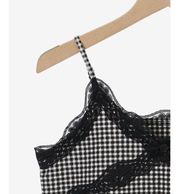  「カップ付きローズリボンキャミ」|キャミソール|