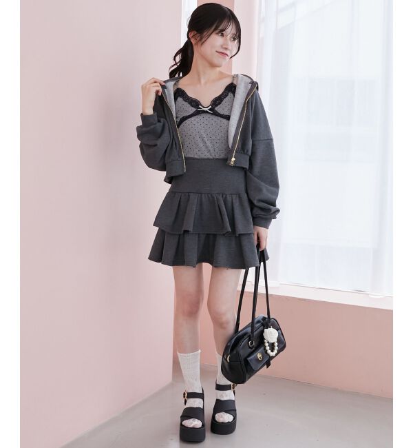  「カップ付きローズリボンキャミ」|キャミソール|