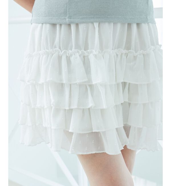  「4段フリルスカパン」|スカート|