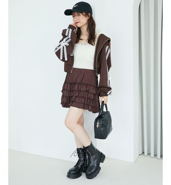  「4段フリルスカパン」|スカート|