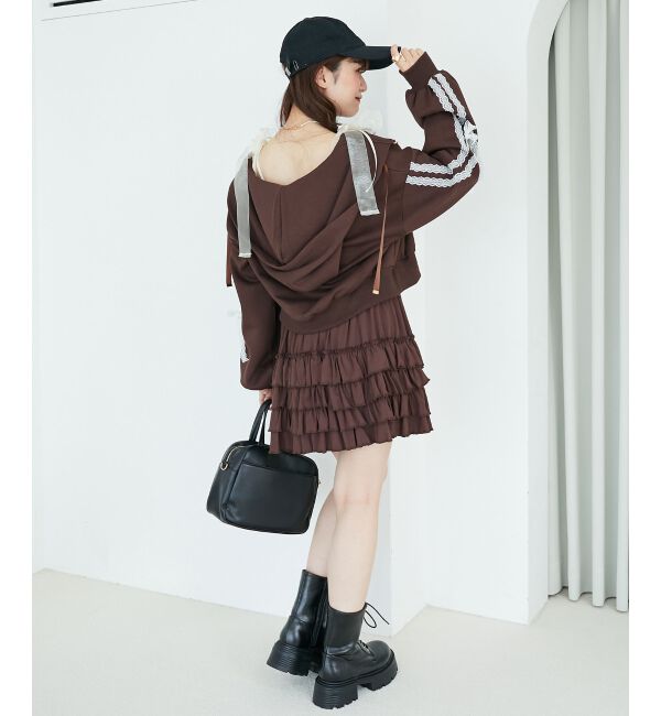  「4段フリルスカパン」|スカート|