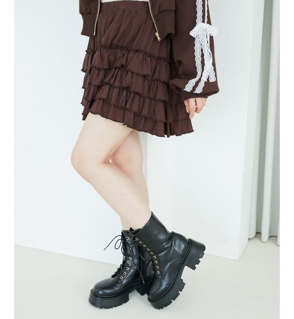 「4段フリルスカパン」|スカート|