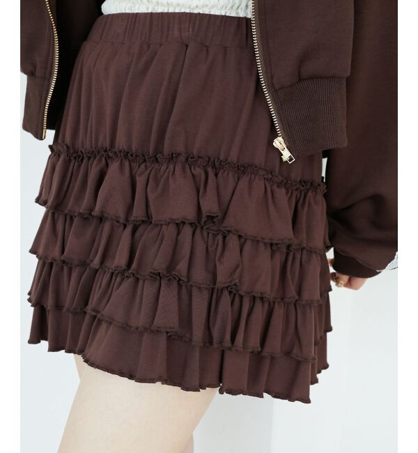  「4段フリルスカパン」|スカート|
