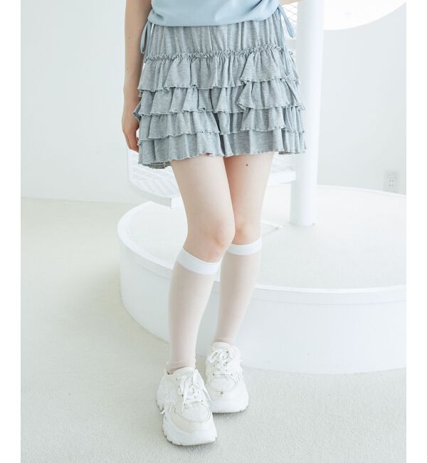  「4段フリルスカパン」|スカート|