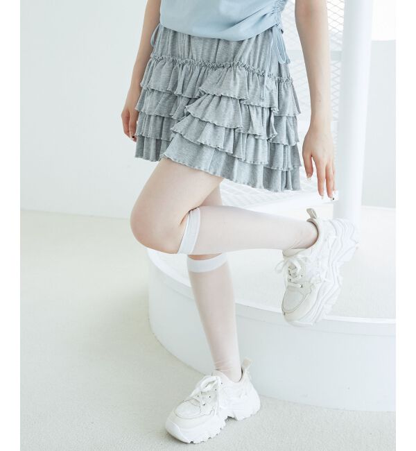  「4段フリルスカパン」|スカート|