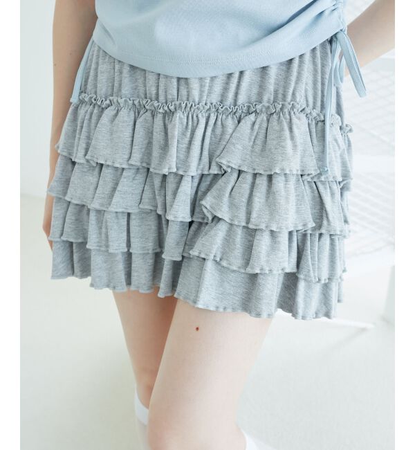  「4段フリルスカパン」|スカート|