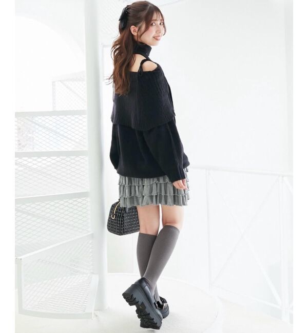  「4段フリルスカパン」|スカート|