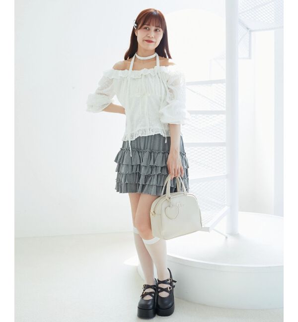  「4段フリルスカパン」|スカート|