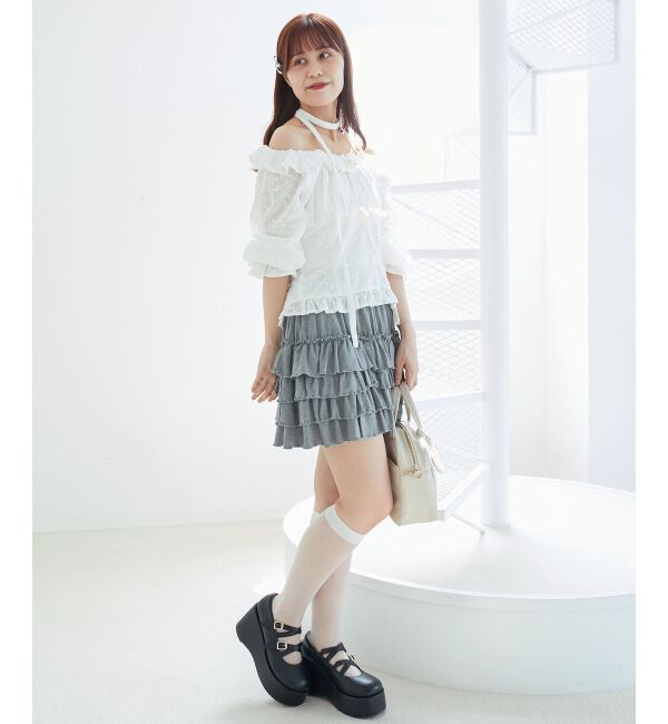  「4段フリルスカパン」|スカート|
