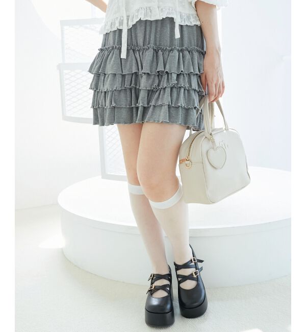  「4段フリルスカパン」|スカート|