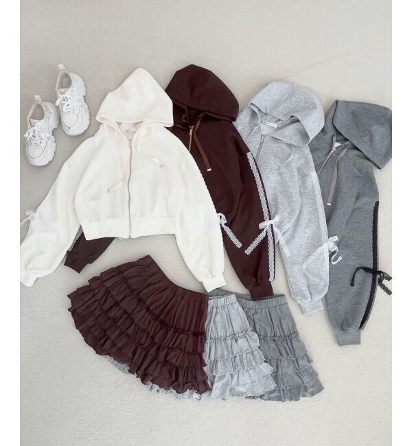  「4段フリルスカパン」|スカート|