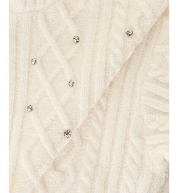  「キラキラフード付きニットパーカー」|パーカー|