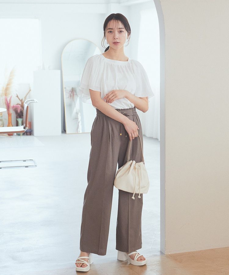 earth music&ecology「バイカラーハンドルドロストバッグ」|ハンドバッグ|