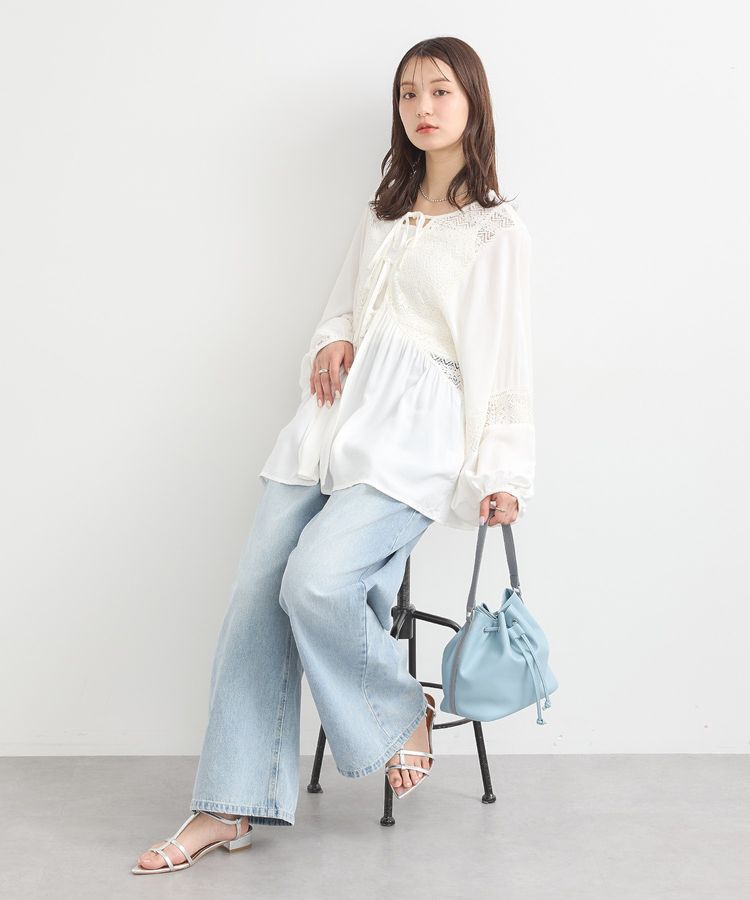 earth music&ecology「バイカラーハンドルドロストバッグ」|ハンドバッグ|