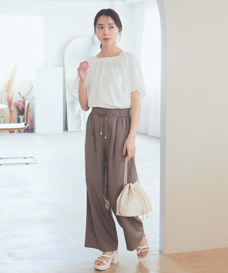 earth music&ecology「バイカラーハンドルドロストバッグ」|ハンドバッグ|