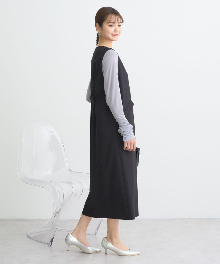 earth music&ecology「ジレワンピース」|ジャンパースカート|