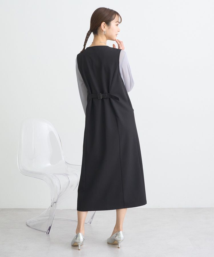 earth music&ecology「ジレワンピース」|ジャンパースカート|