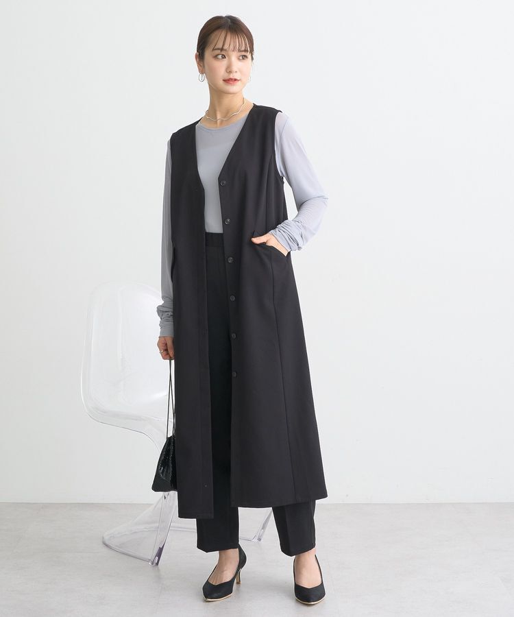 earth music&ecology「ジレワンピース」|ジャンパースカート|