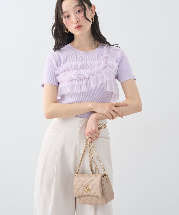 earth music&ecology「エンブレムロゴチェーンショルダーバッグ」|ショルダー・メッセンジャー|