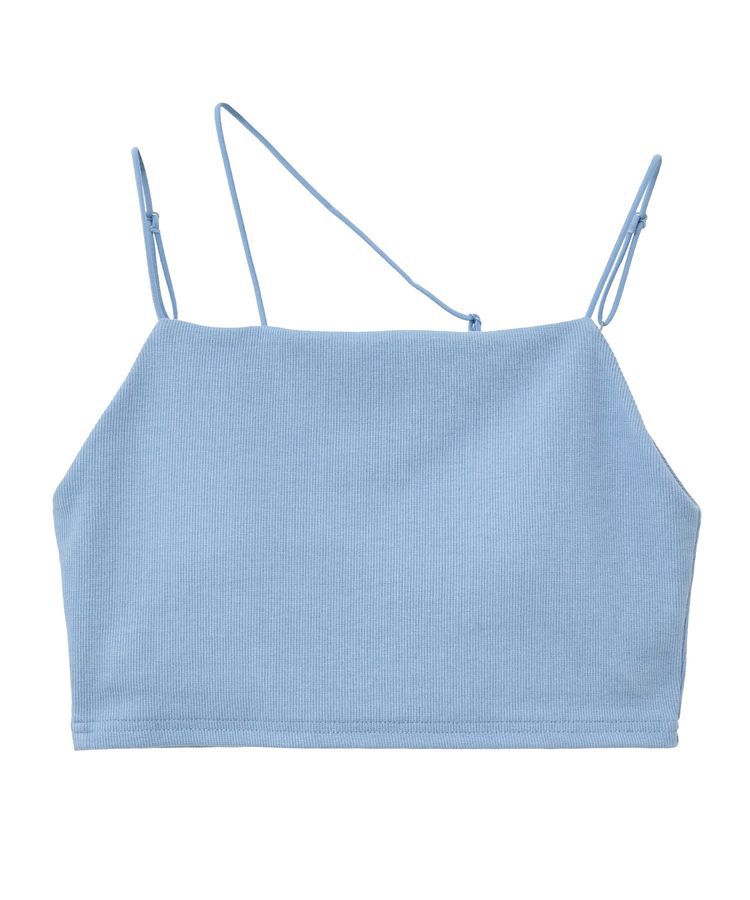 earth music&ecology「アシメショルダーショートキャミソール」|キャミソール|