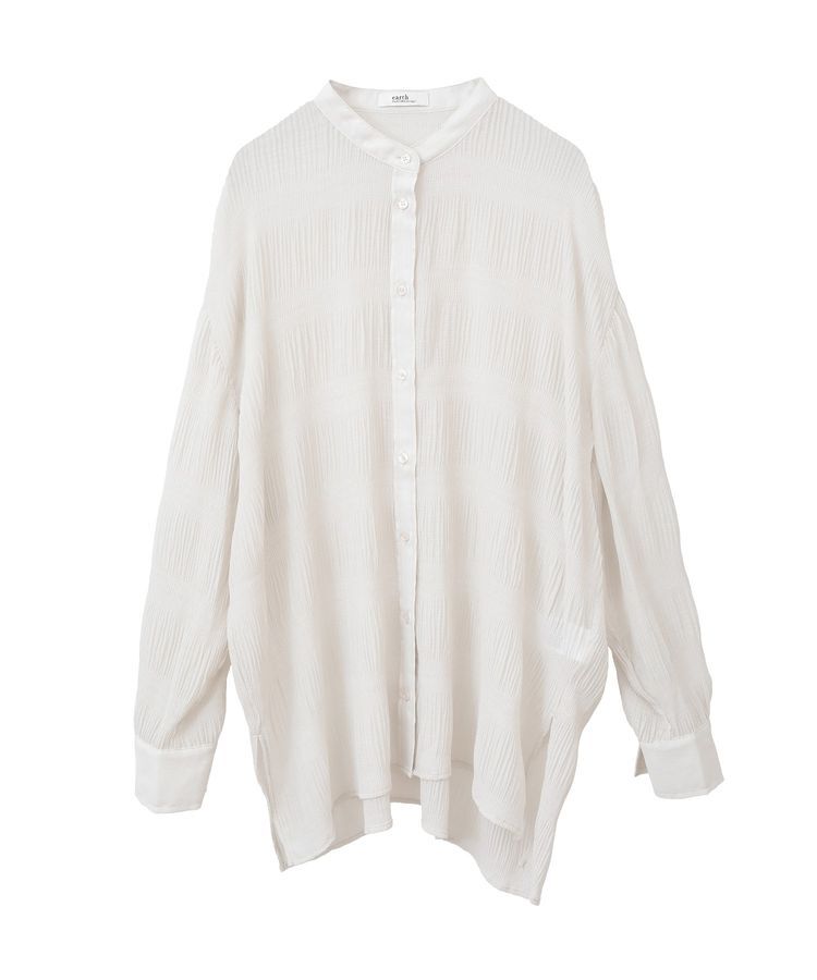 earth music&ecology「マジョリカプリーツレギュラーシャツ」|シャツ・ブラウス|