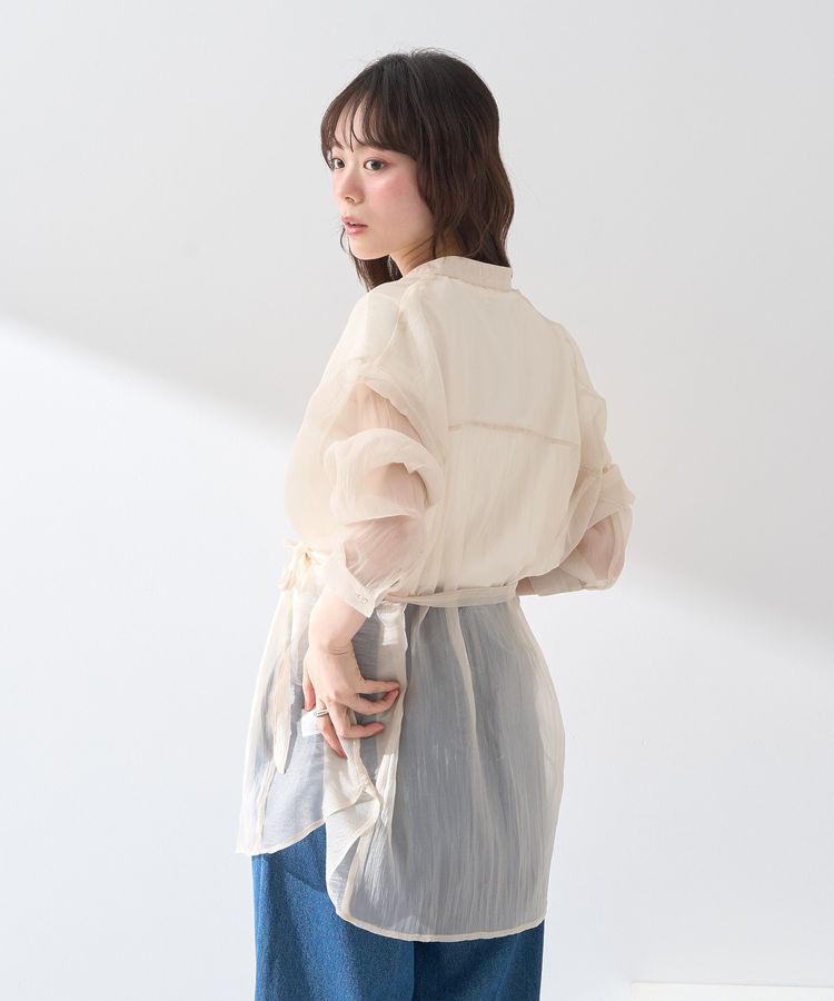 earth music&ecology「ウエストベルトシアーシャツ」|シャツ・ブラウス|