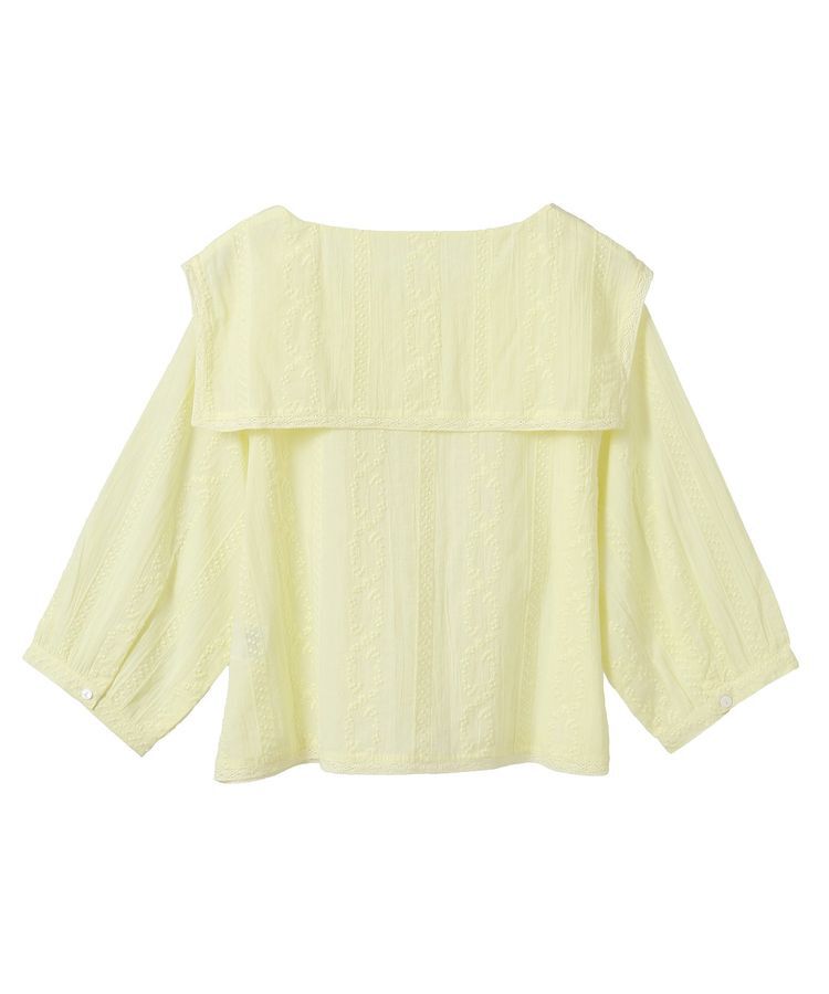 earth music&ecology「ビッグカラー刺繍ブラウス」|シャツ・ブラウス|