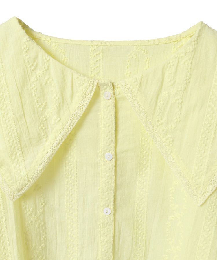 earth music&ecology「ビッグカラー刺繍ブラウス」|シャツ・ブラウス|