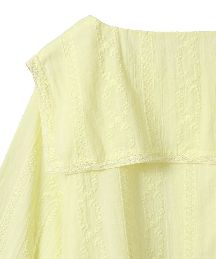 earth music&ecology「ビッグカラー刺繍ブラウス」|シャツ・ブラウス|