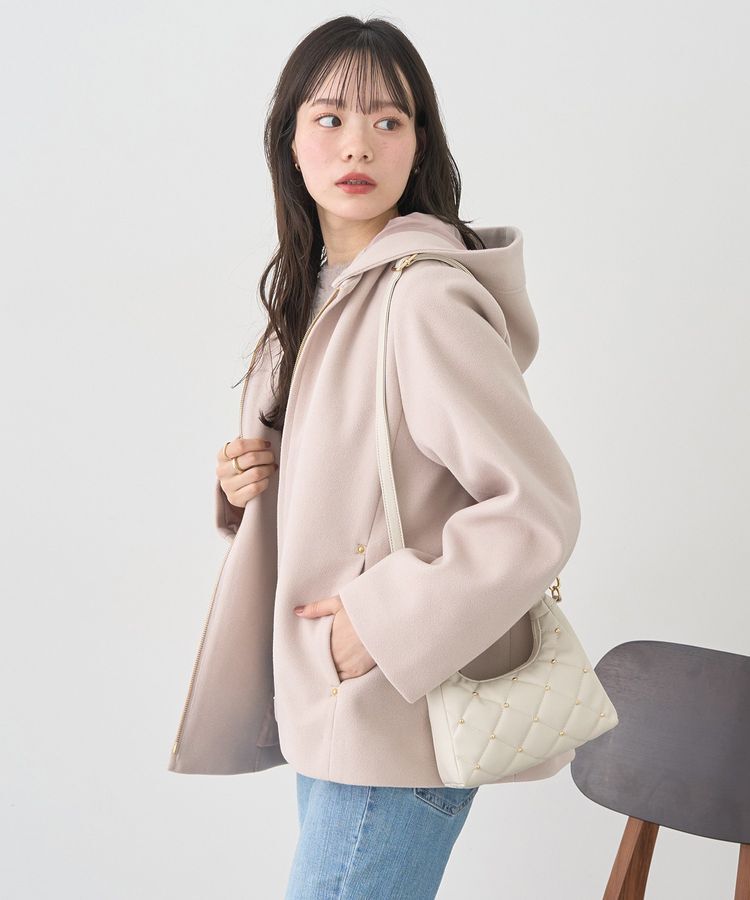 earth music&ecology「スタッズキルトバッグ」|ハンドバッグ|