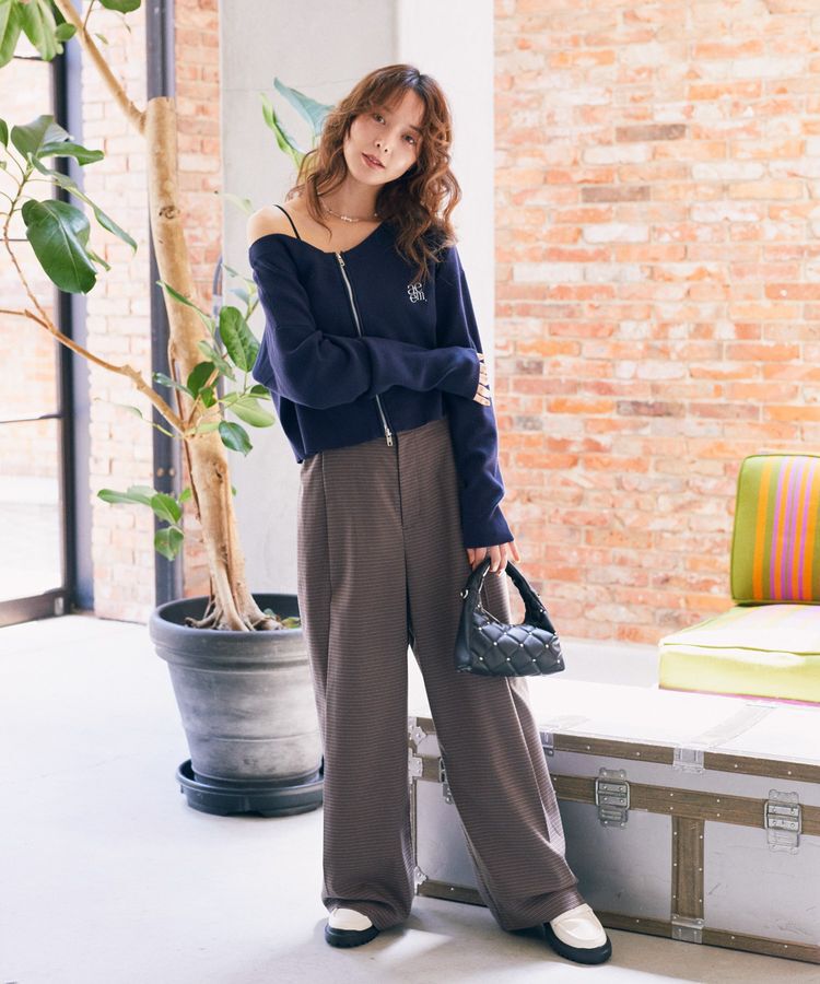 earth music&ecology「スタッズキルトバッグ」|ハンドバッグ|