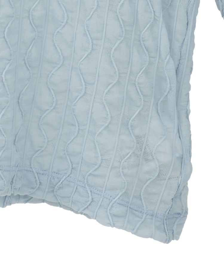 earth music&ecology「ハイネックシアーうねうねプルオーバー」|Tシャツ・カットソー|