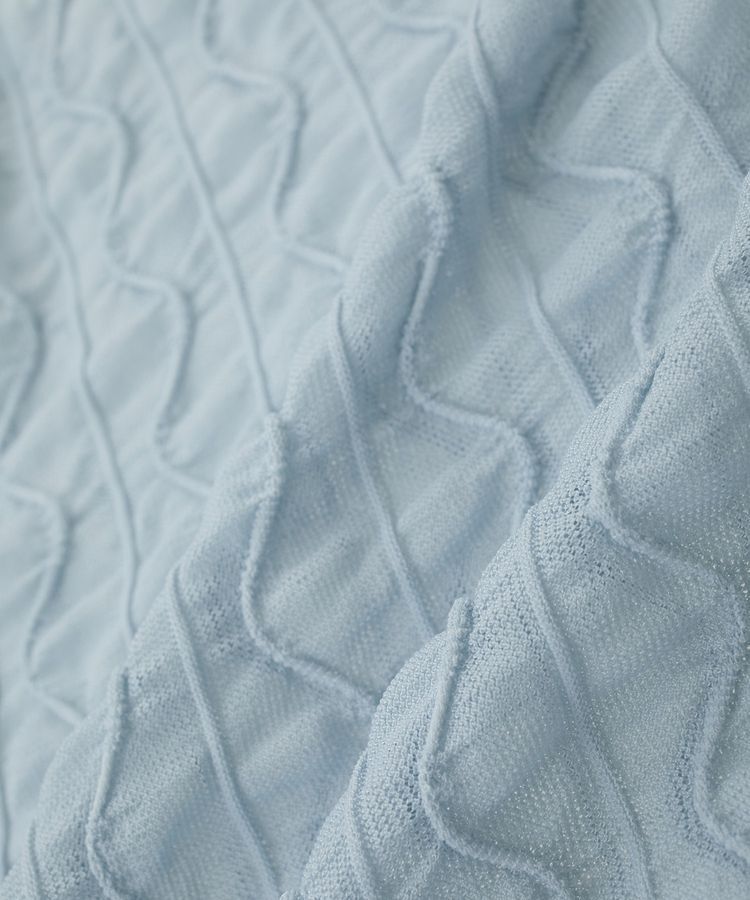 earth music&ecology「ハイネックシアーうねうねプルオーバー」|Tシャツ・カットソー|