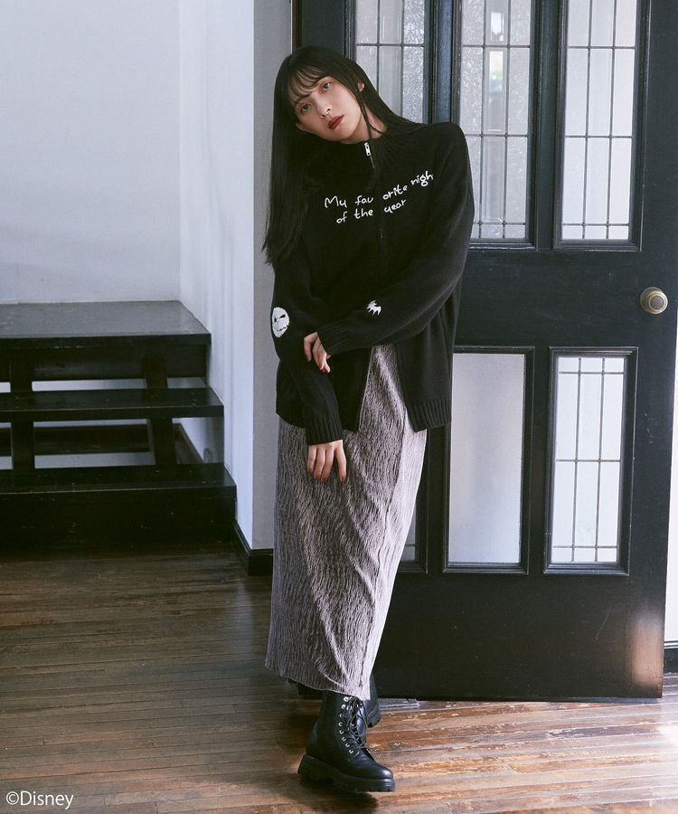 earth music&ecology「ナイトメア/ダブルジップニットカーディガン」|カーディガン|