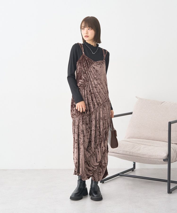 earth music&ecology「ラメテレコハイネックプルオーバー」|Tシャツ・カットソー|