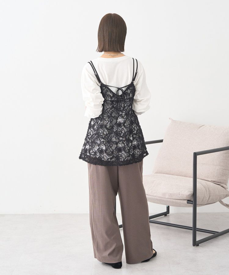 earth music&ecology「モールレースキャミチュニック」|チュニック|