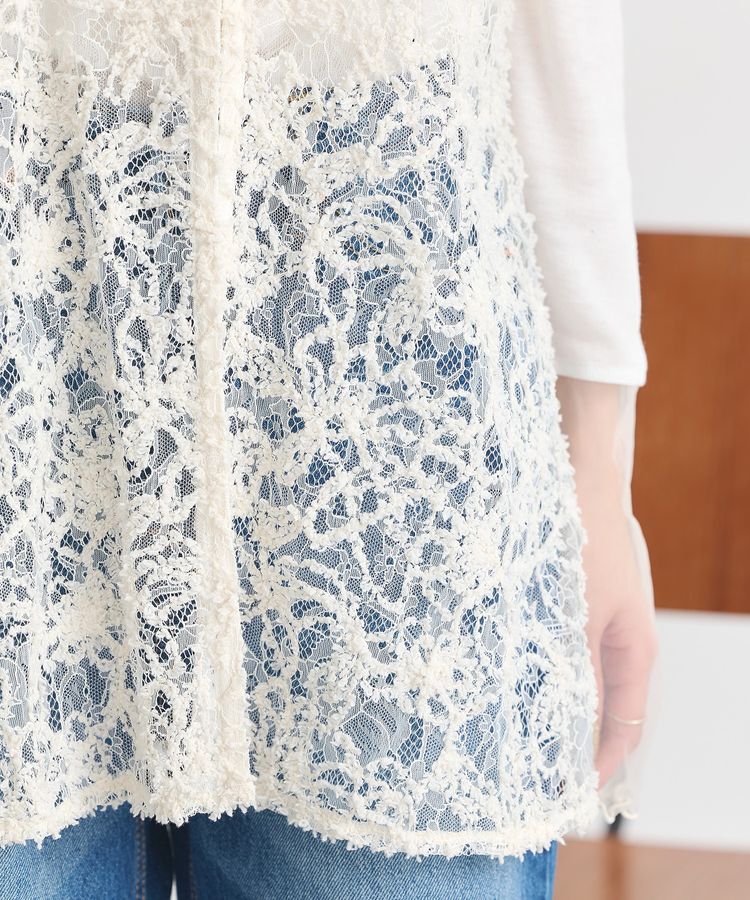 earth music&ecology「モールレースキャミチュニック」|チュニック|