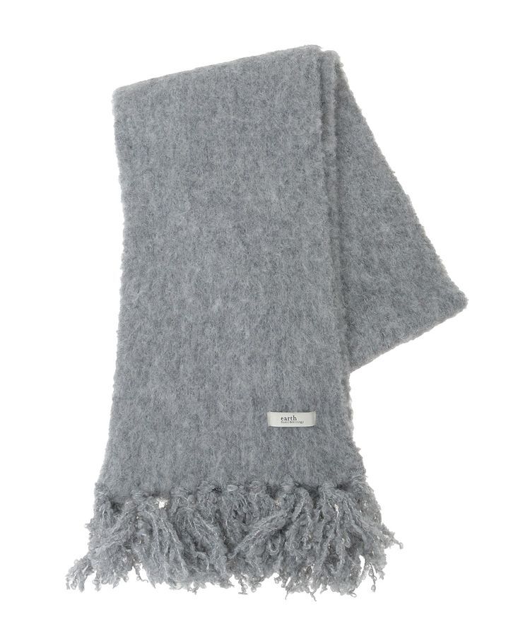 earth music&ecology「ループヤーンフリンジマフラー」|マフラー|