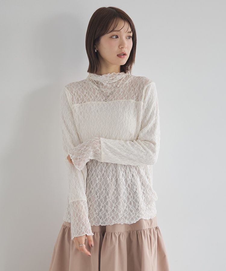 earth music&ecology「あったかフェミニンインナー(ハイネック)」|Tシャツ・カットソー|