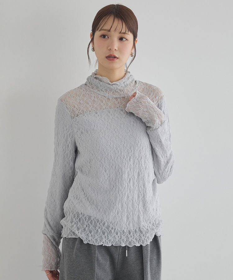 earth music&ecology「あったかフェミニンインナー(ハイネック)」|Tシャツ・カットソー|