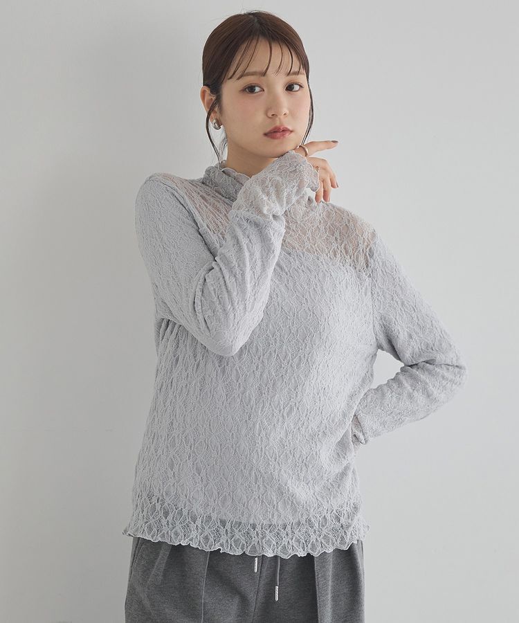 earth music&ecology「あったかフェミニンインナー(ハイネック)」|Tシャツ・カットソー|